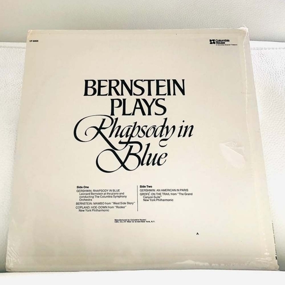 LP L. Bernstein - Bernstein Plays Rhapsody In Blue Vinyl Record - Picture 2 of 2